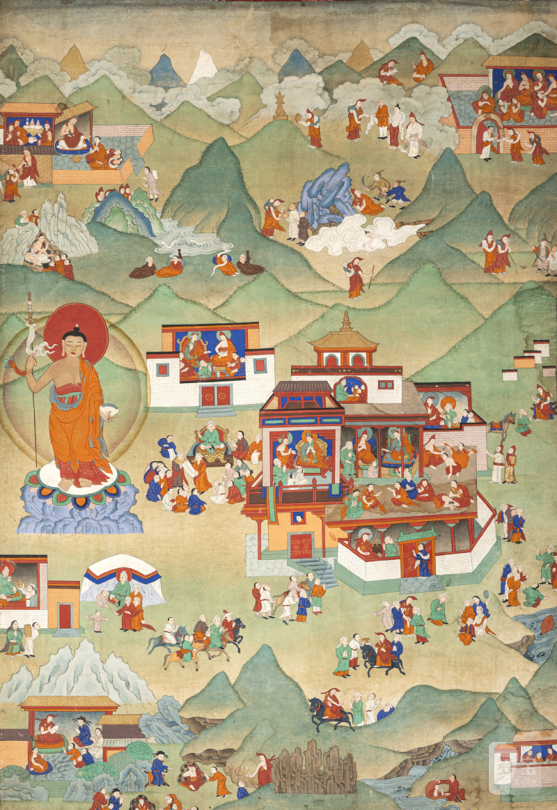 TWO THANGKAS DEPICTING PROBABLY SCENES OF THE AVADANA KALPALATA - 图10
